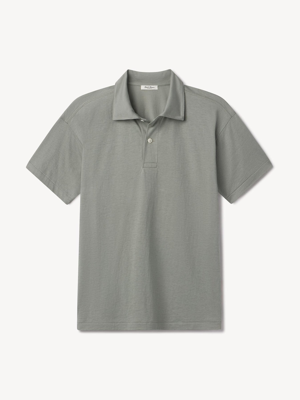 Buck Mason Grey Short-Sleeve Polo